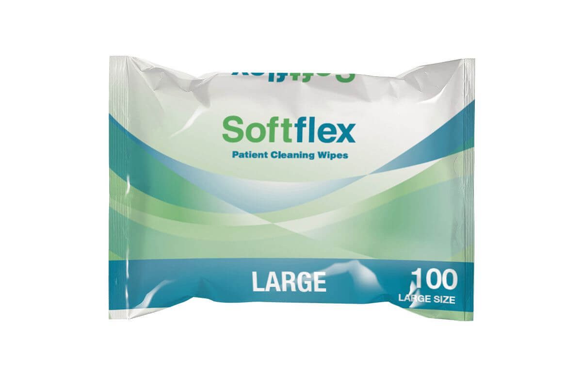 Softflex Dry Wipes Standard REGULAR 20x26cm box 30pk X 100