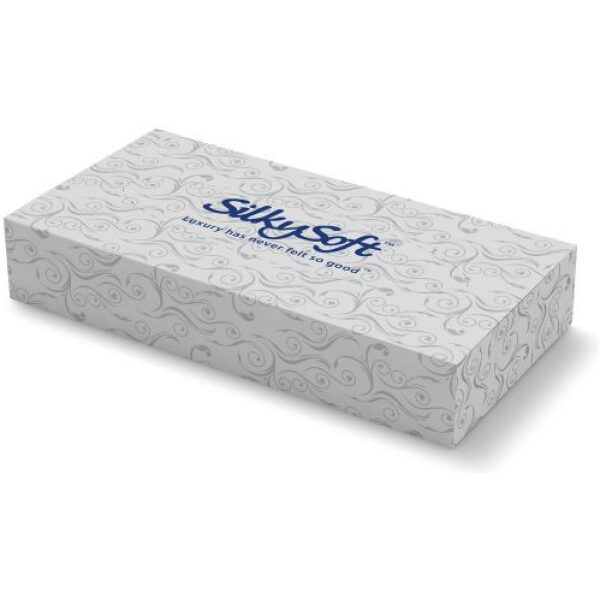 Silky Soft Luxury Facial Tissues 2 Ply WHITE 100 X 36