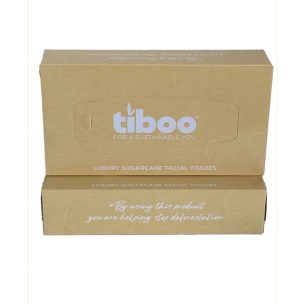 Tiboo Luxury Facial Tissues 2 Ply WHITE 100 X 36