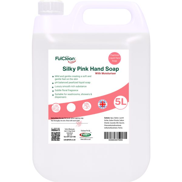 FulClean Silky Pink Hand & Body Liquid Soap 5LTR
