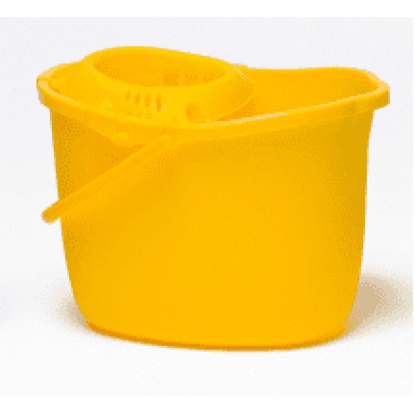 Plastic Mop Bucket & Wringer RED M114 x 15LTR