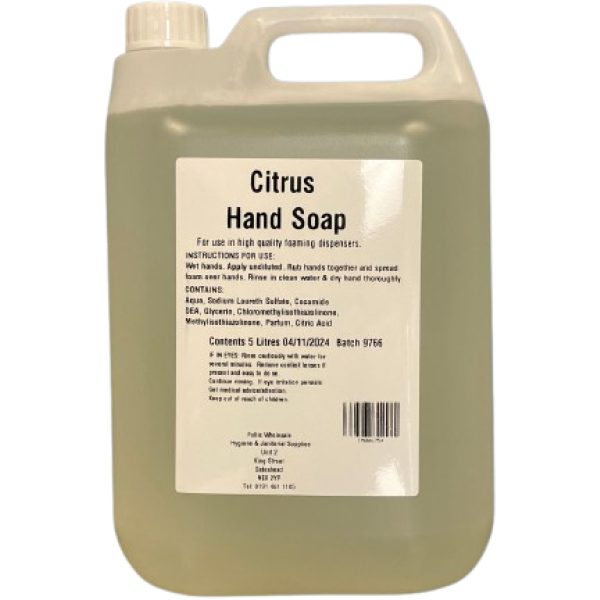Fulclean Citrus Foam Hand Soap 5LTR