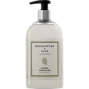 Evans Eucalyptus & Aloe Pearlised white liquid hand wash 6 x 500ML