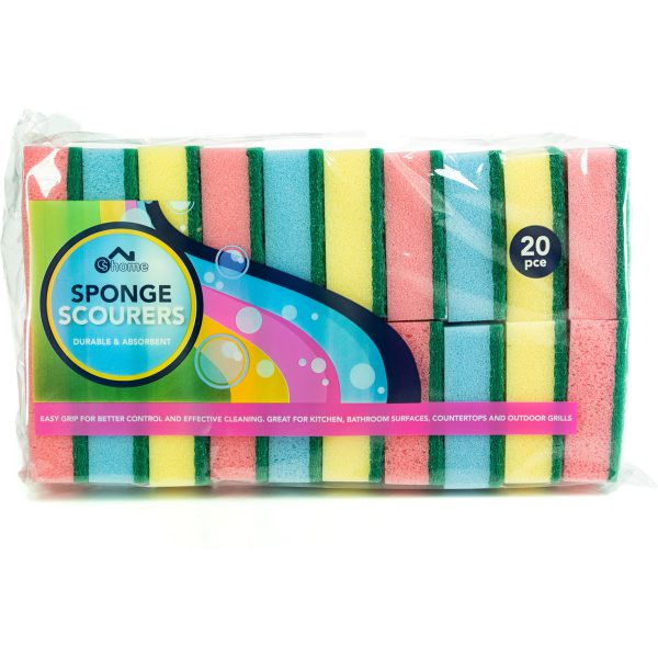 CS Home Sponge Scourers 20PK X 12