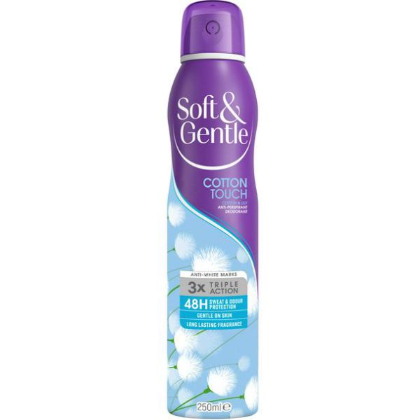 Soft & Gentle Deodorant Cotton & Lily 250ML X 6