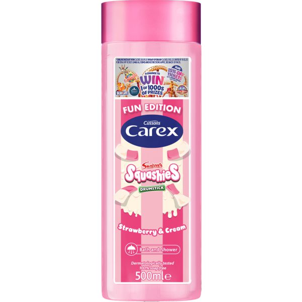 Carex Shower Gel Squashies Strawberry & Cream 500ML X 6